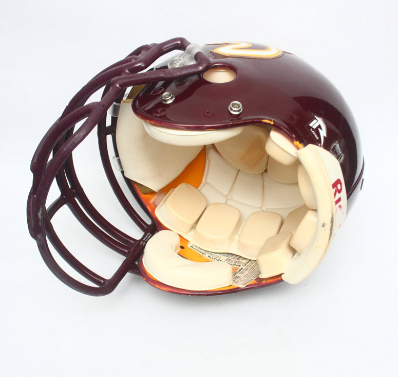 Vintage Game Used 1990s Deer Park Deer Texas High School Riddell VSR4 Football Helmet Size Large