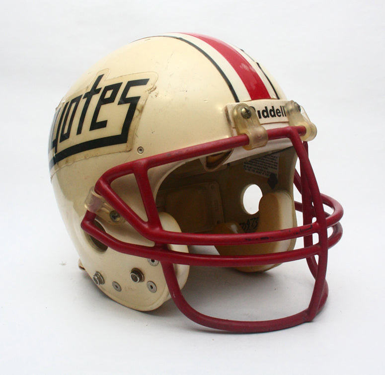 Vintage Game Used 1990s Wichita Falls Coyotes Texas High School Riddell VSR1 Football Helmet Size Medium
