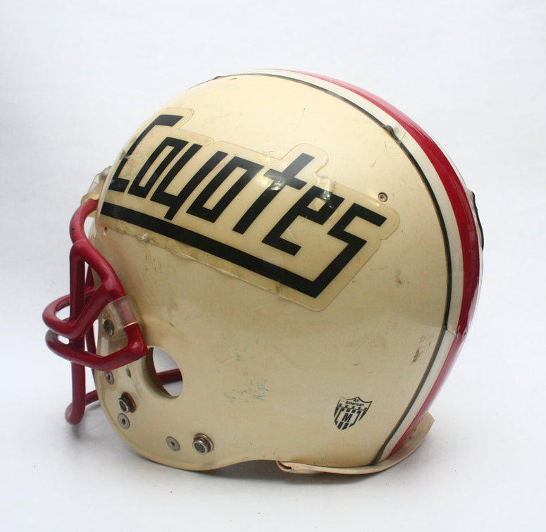 Vintage Game Used 1990s Wichita Falls Coyotes Texas High School Riddell VSR1 Football Helmet Size Medium