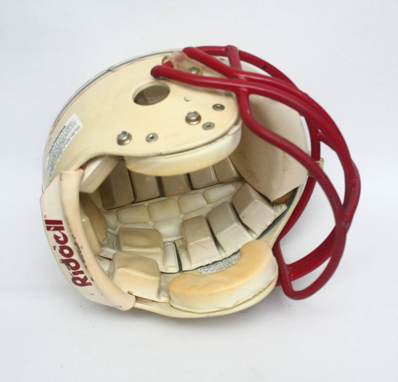 Vintage Game Used 1990s Wichita Falls Coyotes Texas High School Riddell VSR1 Football Helmet Size Medium