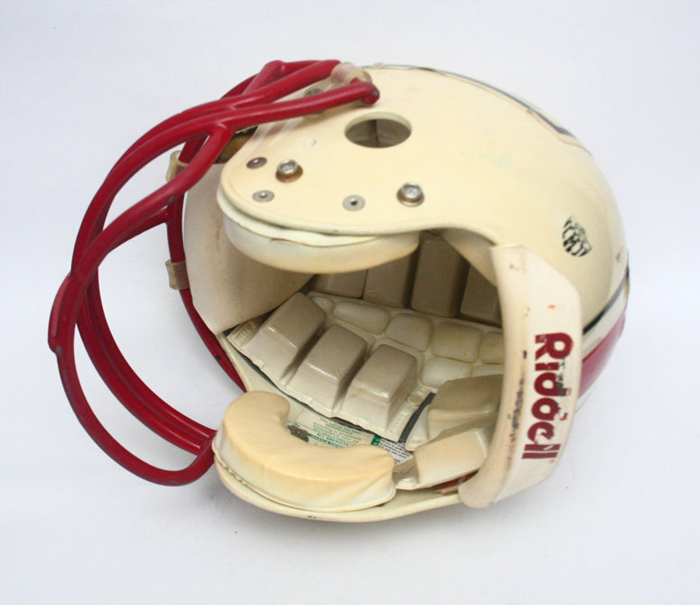 Vintage Game Used 1990s Wichita Falls Coyotes Texas High School Riddell VSR1 Football Helmet Size Medium