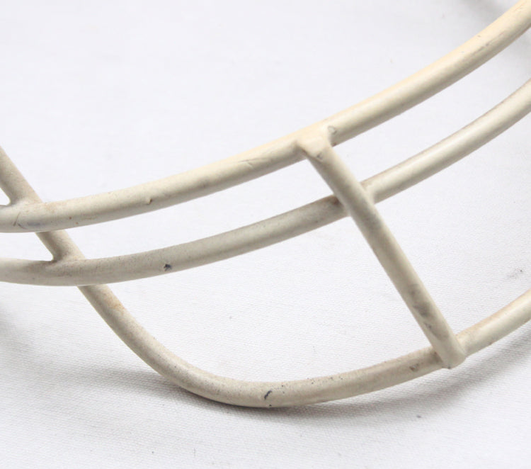 Rare 1980s White Schutt OPO Thin Wire Football Helmet Facemask
