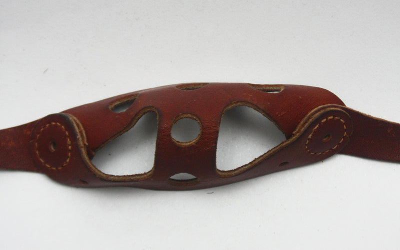 RARE Vintage 1940s 1950s Leather Two Point Football Helmet Chinstrap