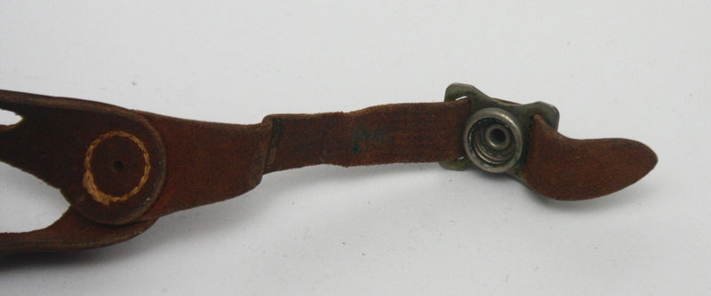 RARE Vintage 1940s 1950s Leather Two Point Football Helmet Chinstrap