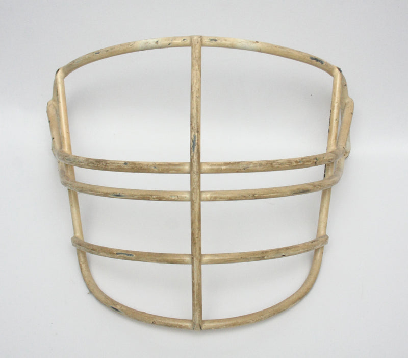 Vintage Game Used 1990s Schutt NJOP Football Facemask - White - CIJ