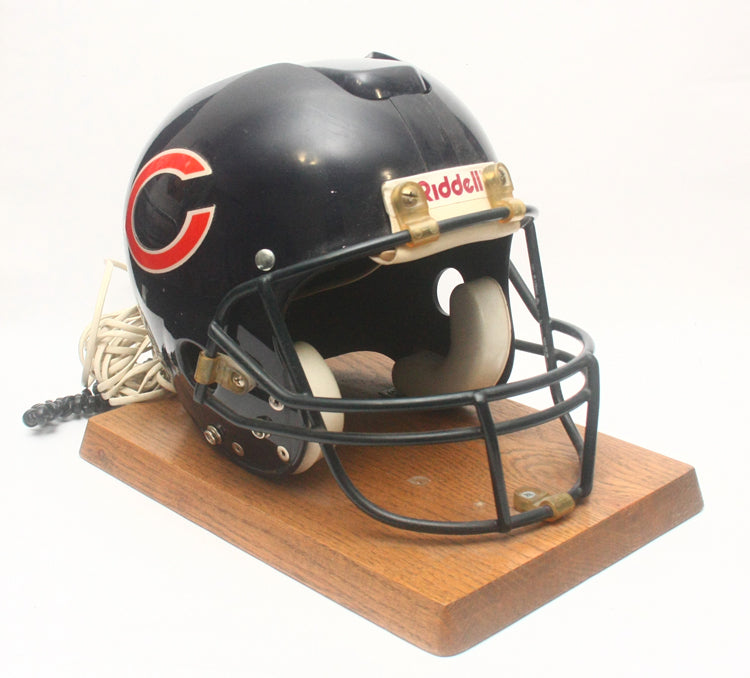 Rare 1980s Chicago Bears Draft Day Riddell Helmet Phone