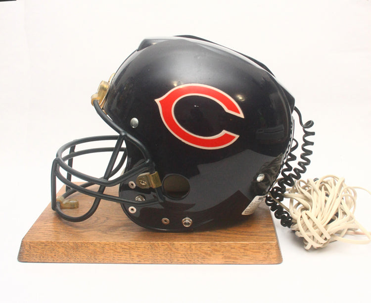 Rare 1980s Chicago Bears Draft Day Riddell Helmet Phone