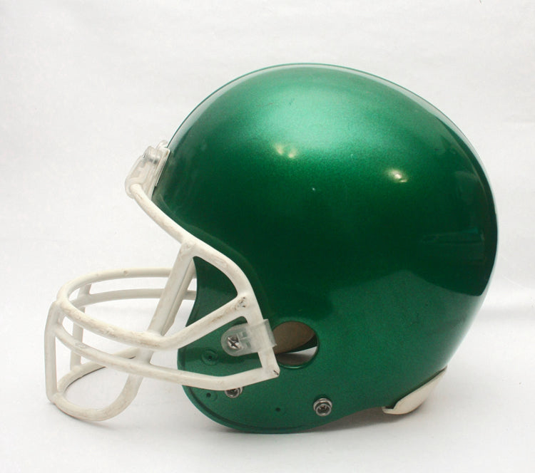 Vintage Game Used Riddell VSR4 Adult Medium Football Helmet - Green Metallic