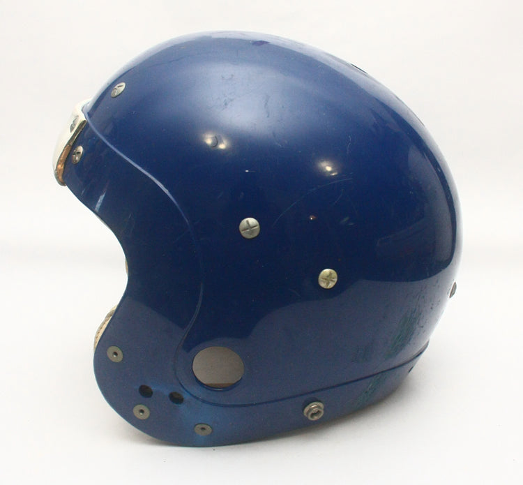 Ultra Rare Vintage 1980s Rawlings HND-9 Ridge Football Helmet w/ Leather Jawpads