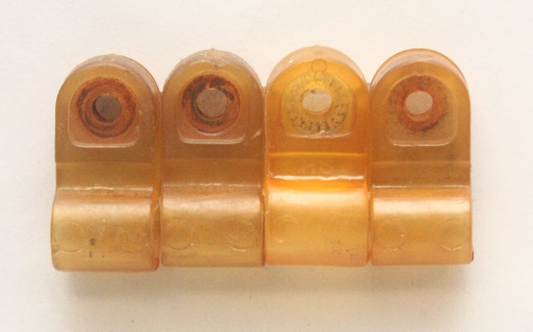 Vintage Game Used 1980s Schutt Football Helmet Facemask Clips 021925D