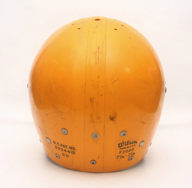 Rare Vintage Game Used 1960s 70s Wilson F2000 Football Helmet - Size 7 1/8-7 1/4