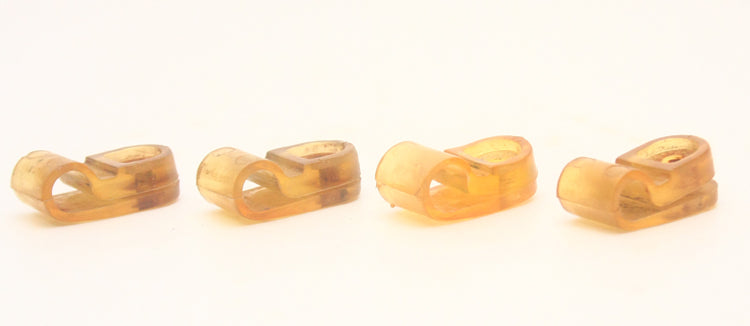 Vintage Game Used 1980s Schutt Football Helmet Facemask Clips 021925D