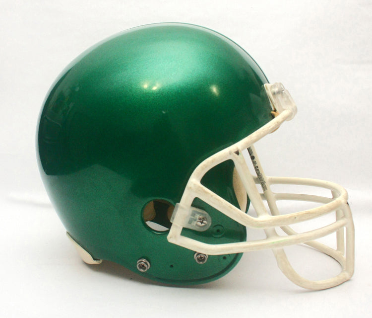 Vintage Game Used Riddell VSR4 Adult Medium Football Helmet - Green Metallic