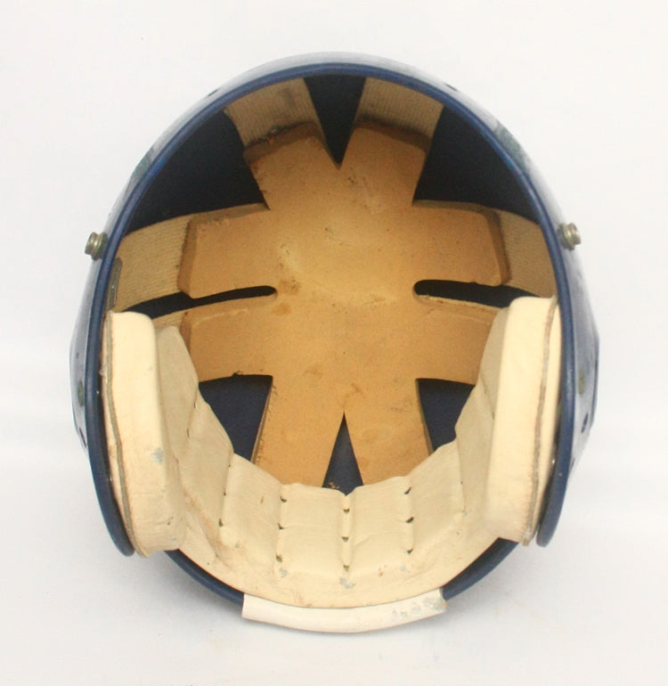 Ultra Rare Vintage 1980s Rawlings HND-9 Ridge Football Helmet w/ Leather Jawpads