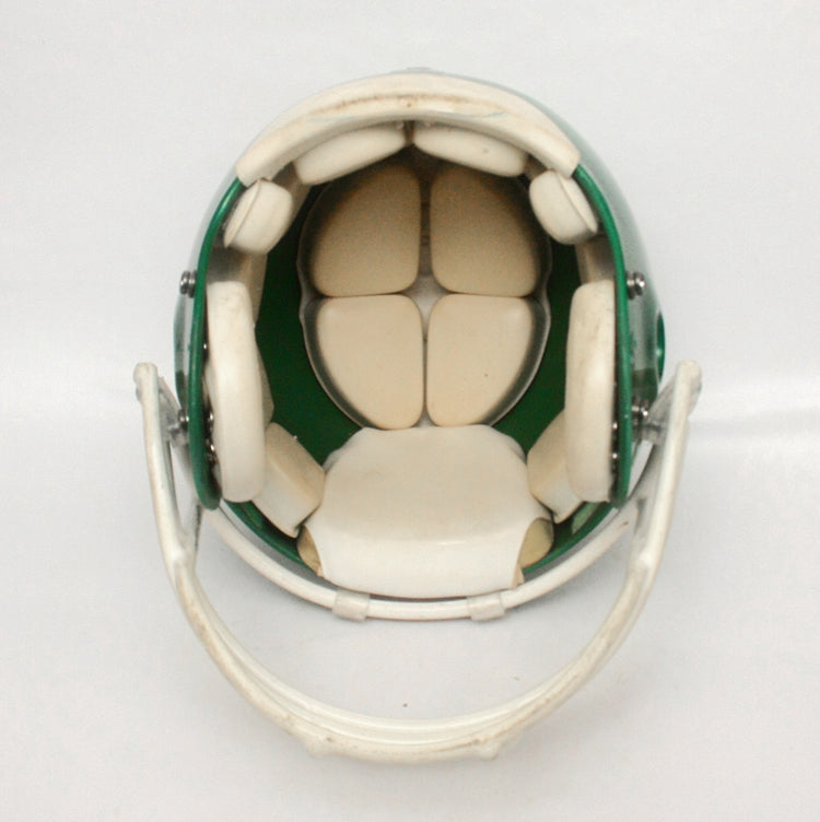 Vintage Game Used Riddell VSR4 Adult Medium Football Helmet - Green Metallic