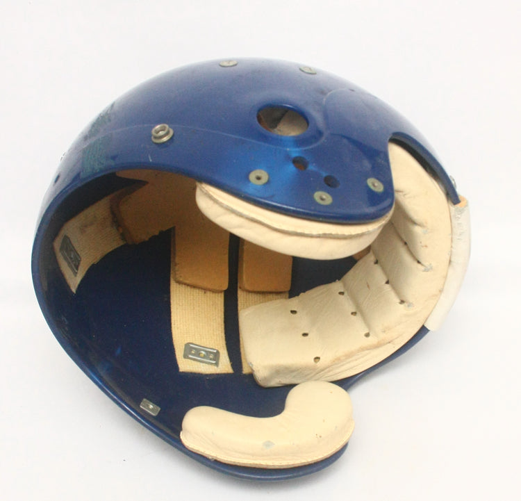 Ultra Rare Vintage 1980s Rawlings HND-9 Ridge Football Helmet w/ Leather Jawpads