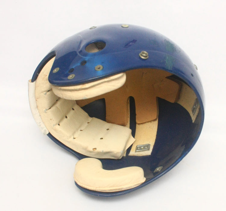 Ultra Rare Vintage 1980s Rawlings HND-9 Ridge Football Helmet w/ Leather Jawpads