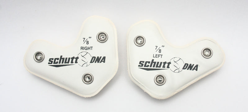 Game Used Schutt DNA Football Helmet Jawpads - 7/8 inch