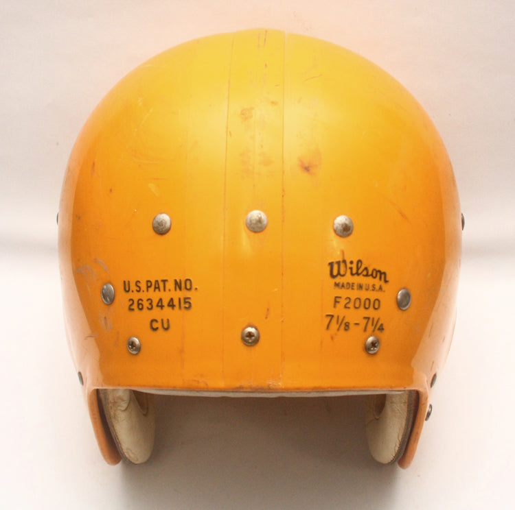 Rare Vintage Game Used 1960s 70s Wilson F2000 Football Helmet - Size 7 1/8-7 1/4