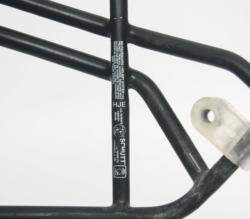 Vintage Game Used Schutt NOPO Adult Football Helmet Facemask w Clips Black - HJE