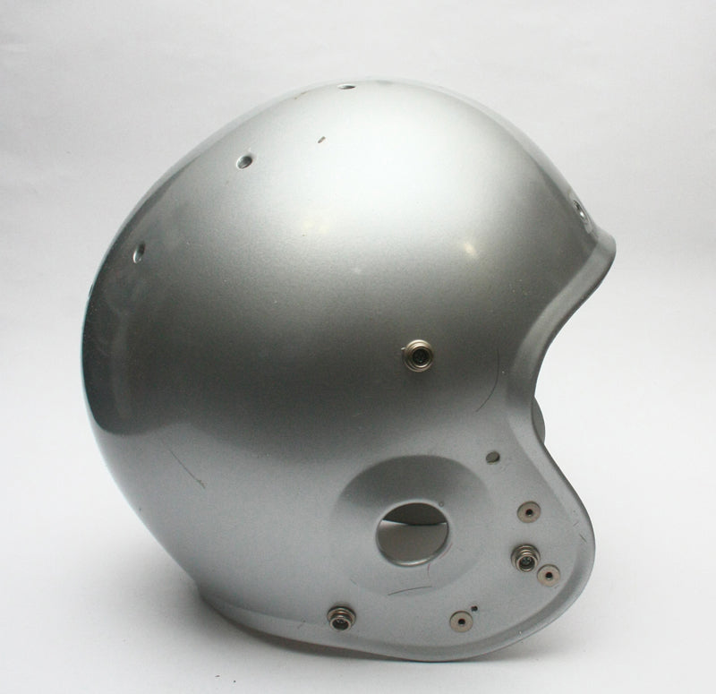 Vintage Game Used 1990s Schutt Pro Air II Large Football Helmet Shell - Silver