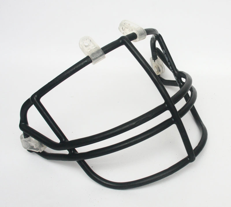 Vintage Game Used Schutt NOPO Adult Football Helmet Facemask w Clips Black - JJE