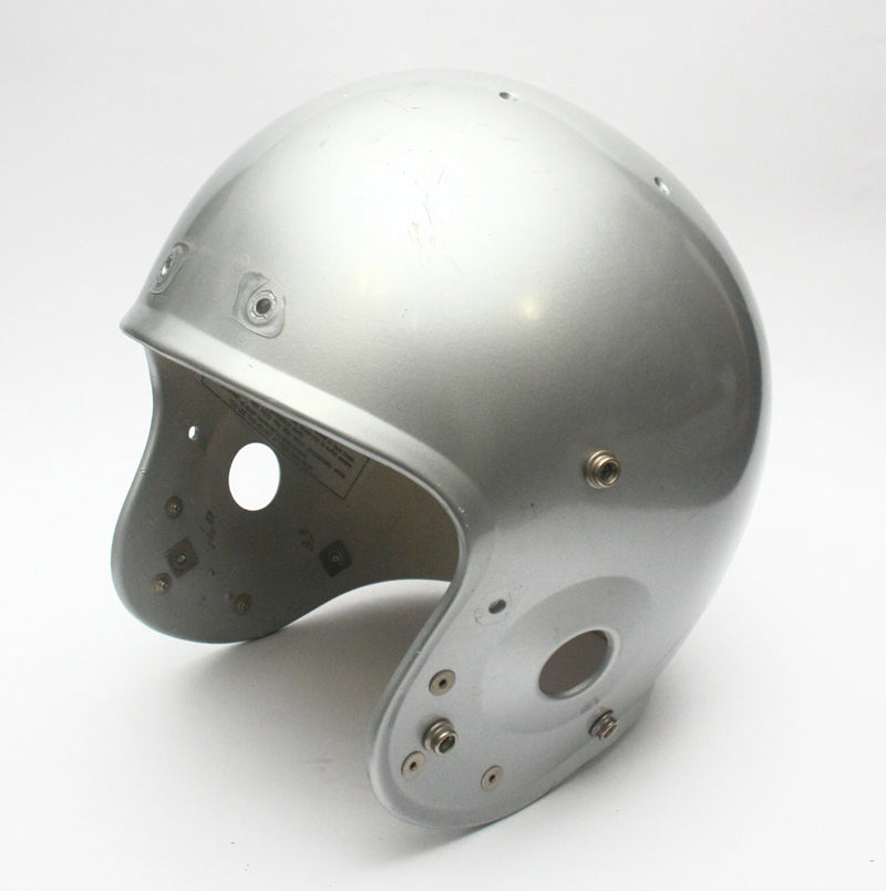 Vintage Game Used 1990s Schutt Pro Air II Large Football Helmet Shell - Silver