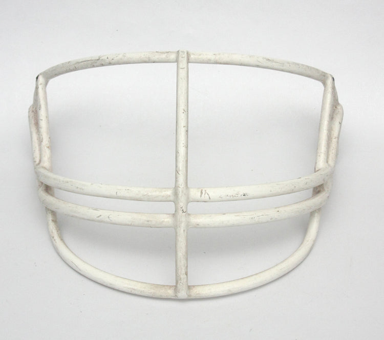 Vintage Game Used 1990s Riddell NOPO AdultFootball Helmet Facemask - White
