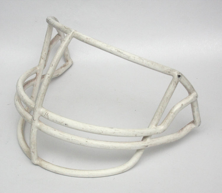 Vintage Game Used 1990s Riddell NOPO AdultFootball Helmet Facemask - White