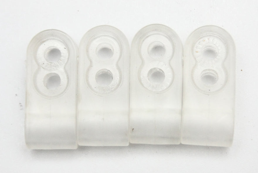NOS 1980s Riddell Double Hole Football Helmet Facemask Clips Thin Wire 011826B