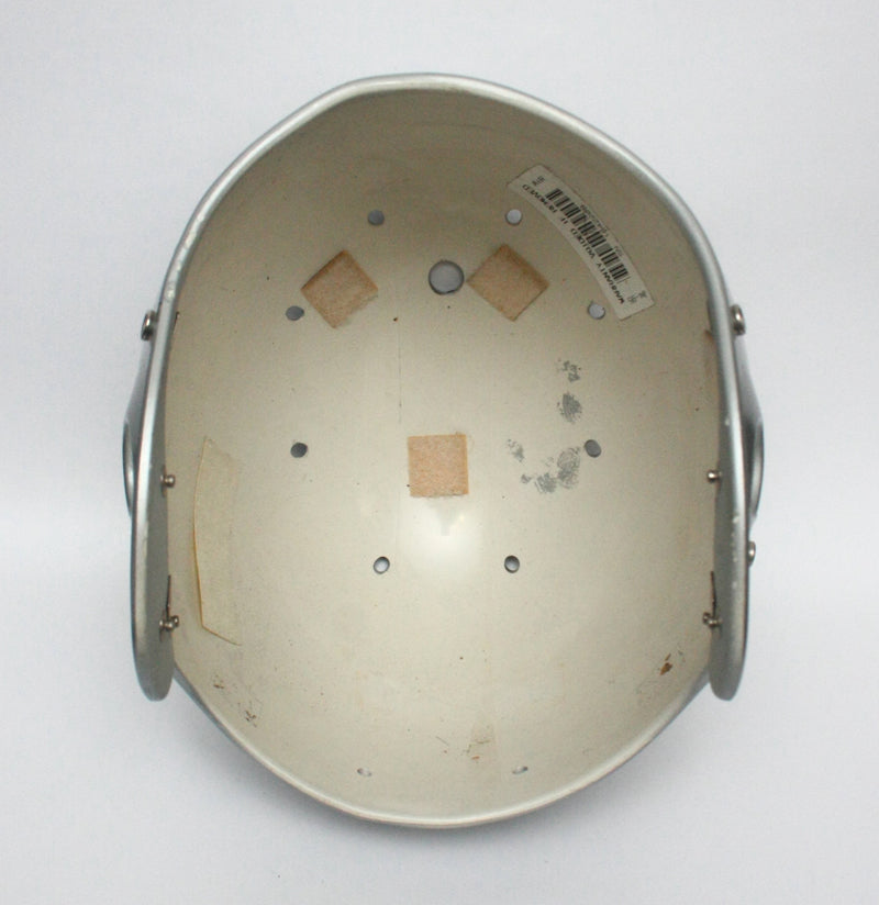 Vintage Game Used 1990s Schutt Pro Air II Large Football Helmet Shell - Silver
