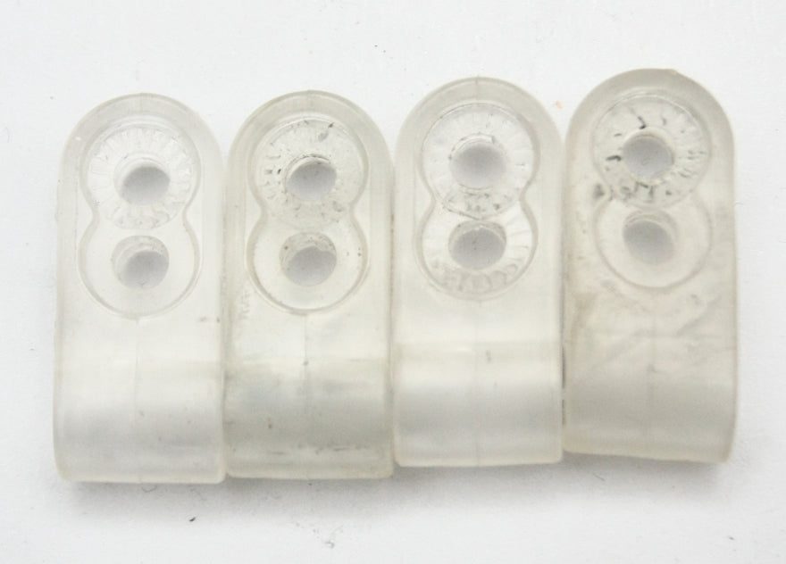 Game Used 1980s Riddell Double Hole Football Facemask Clips Thick Wire 011826E