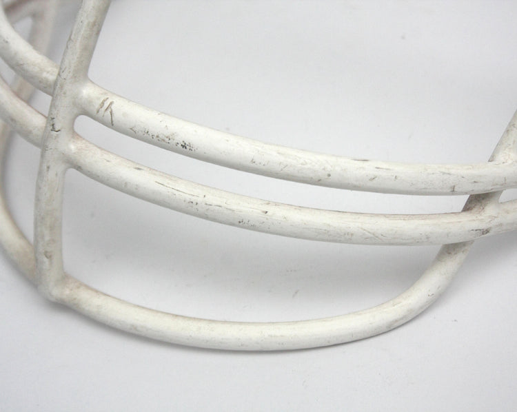 Vintage Game Used 1990s Riddell NOPO AdultFootball Helmet Facemask - White