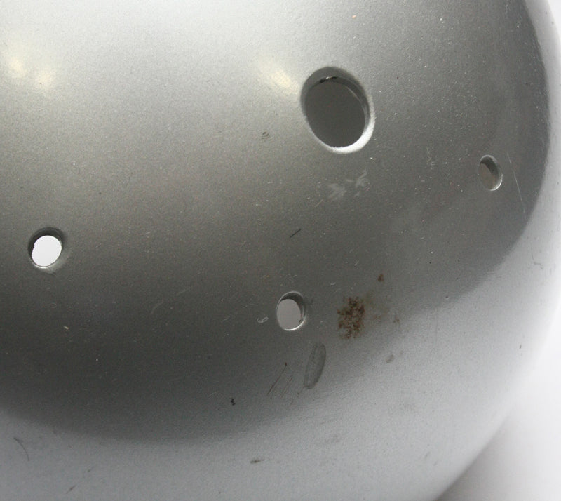 Vintage Game Used 1990s Schutt Pro Air II Large Football Helmet Shell - Silver