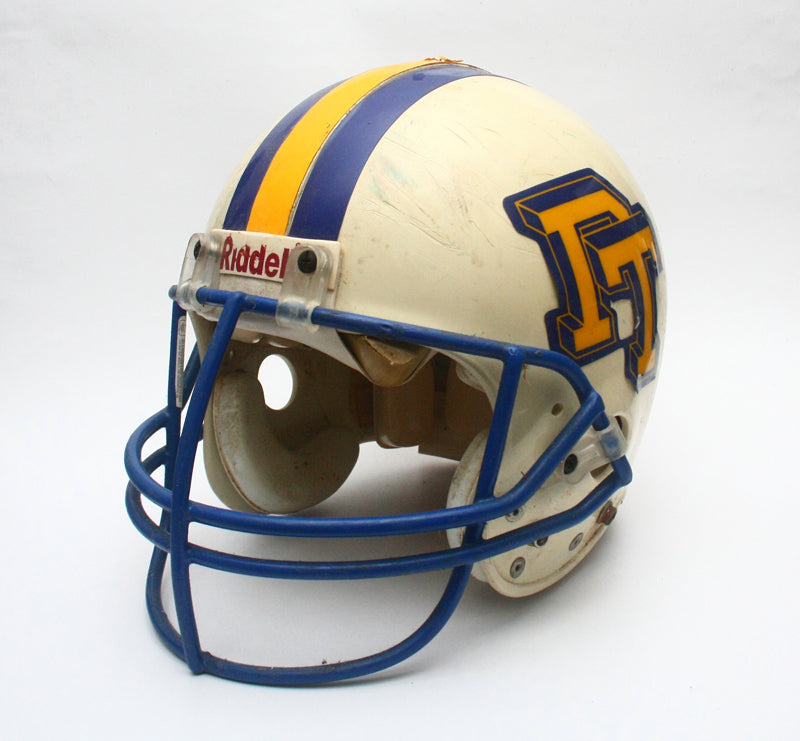 Vintage Game Used 1990s Pine Tree Pirates Riddell VSR 2 Football Helmet Size L