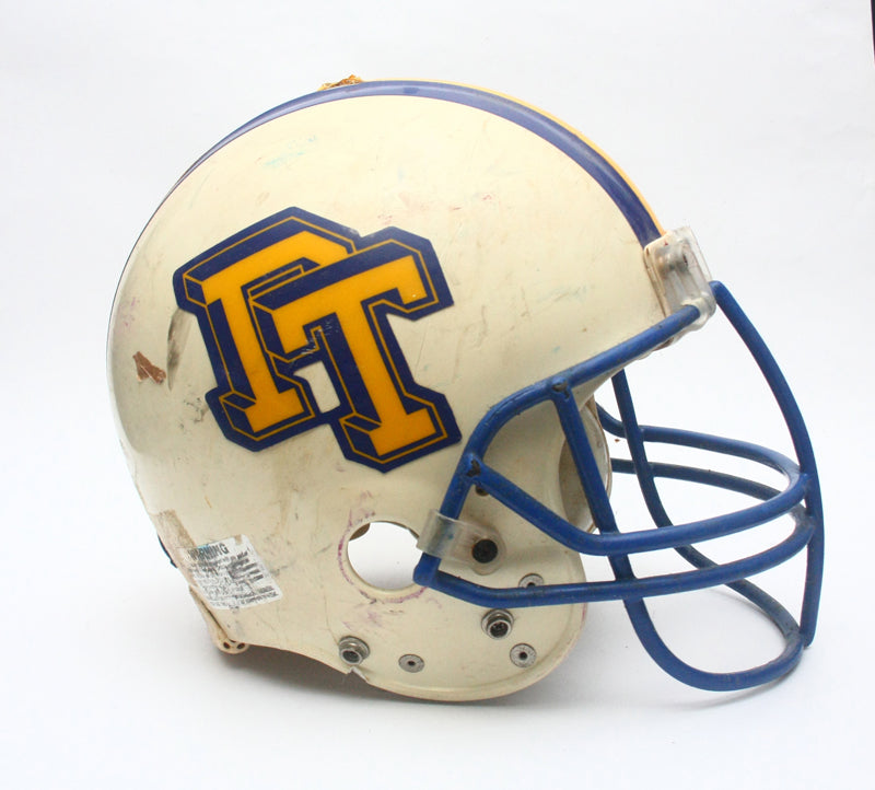 Vintage Game Used 1990s Pine Tree Pirates Riddell VSR 2 Football Helmet Size L
