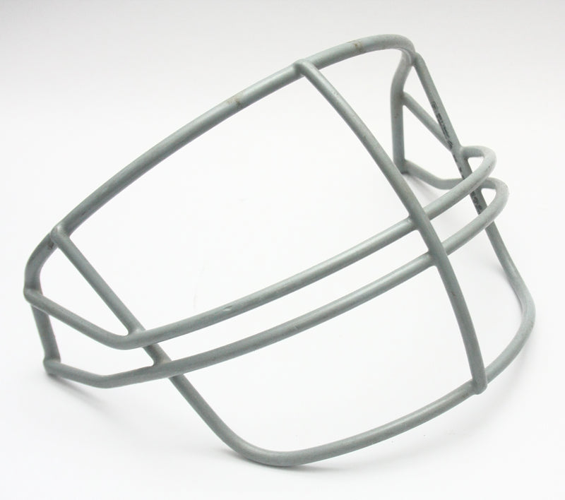 Vintage 1980s Game Used Schutt NOPO Football Helmet Facemask - Grey - Youth