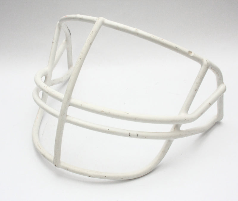Vintage Game Used Schutt NOPO Adult Football Helmet Facemask - White