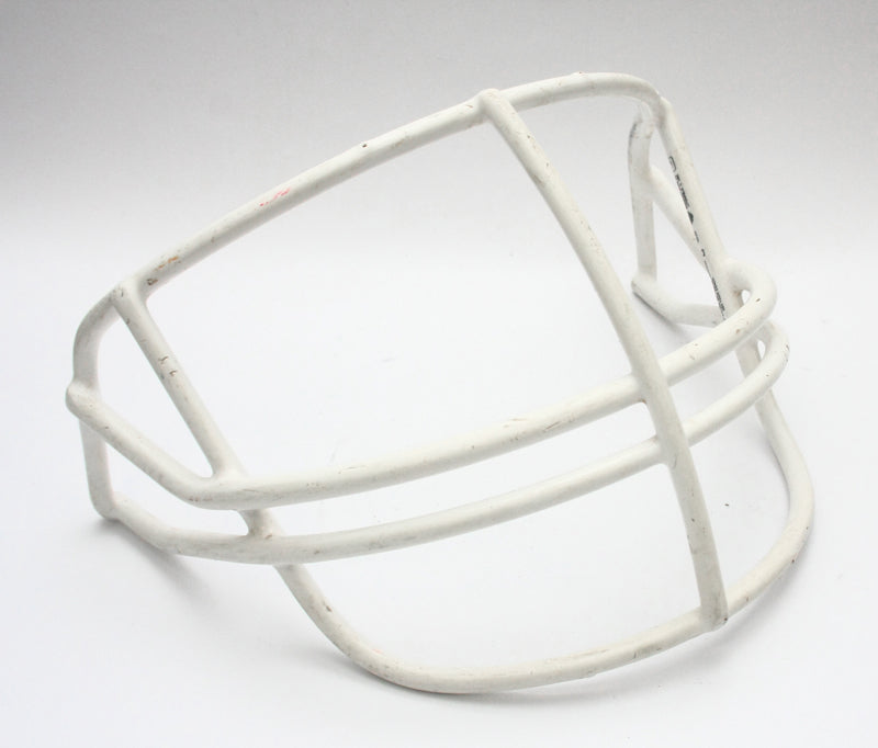 Vintage Game Used Schutt NOPO Adult Football Helmet Facemask - White