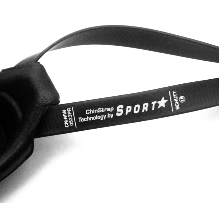 NOS SportStar Hard Cup Football Helmet Chinstrap - Black