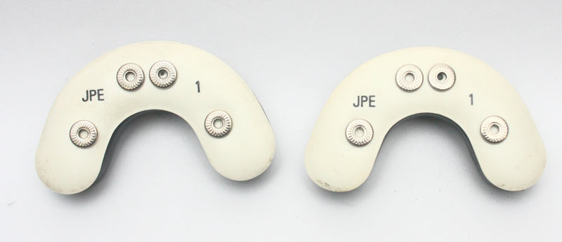 Vintage Game Used JPE Black Football Helmet Jawpads