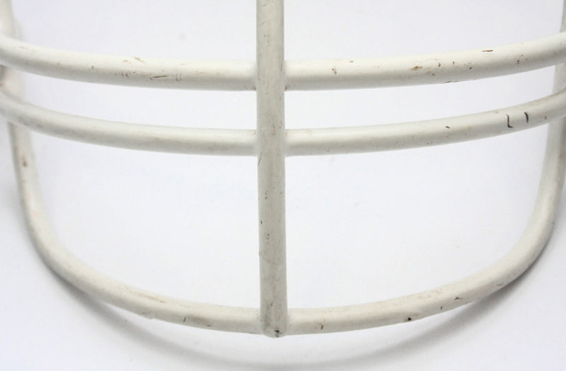 Vintage Game Used Schutt NOPO Adult Football Helmet Facemask - White