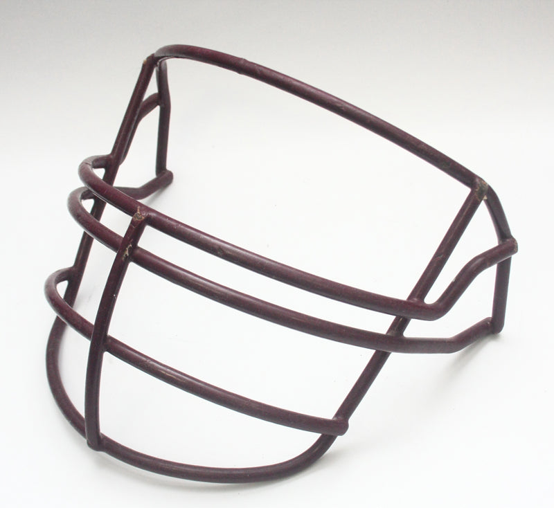 Vintage Game Used 1992 Riddell JOP Football Helmet Facemask - Maroon