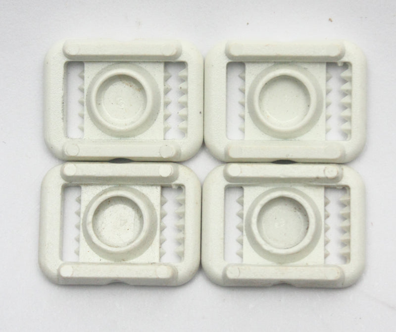 Set of 4 Vintage Game Used Schutt Po Air Football Helmet Chinstrap Buckles