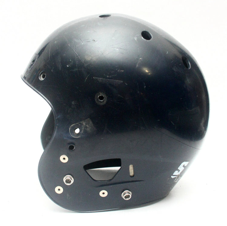 Game Used Schutt Air XP Dark Navy Blue Adult Medium Football Helmet Shell Only