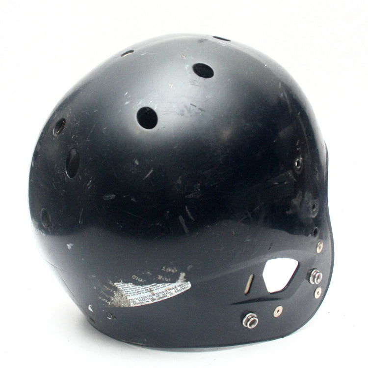Game Used Schutt Air XP Dark Navy Blue Adult Medium Football Helmet Shell Only