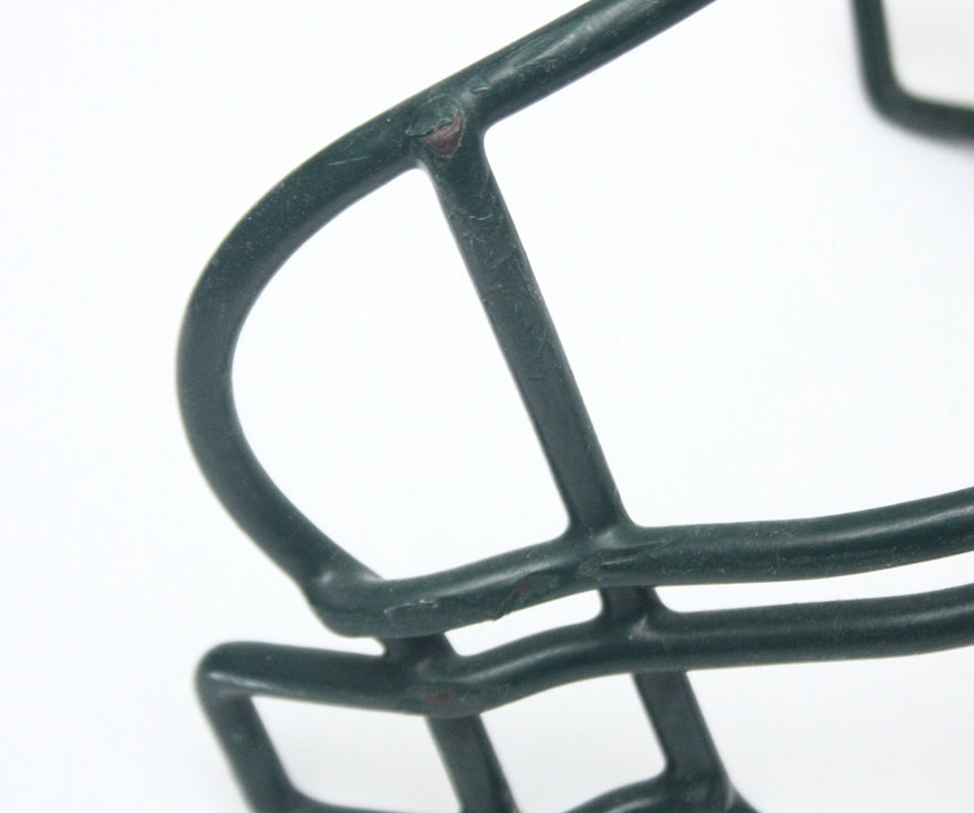 Vintage Game Used Riddell G2B Revolution Foorball Facemask - Forest Green