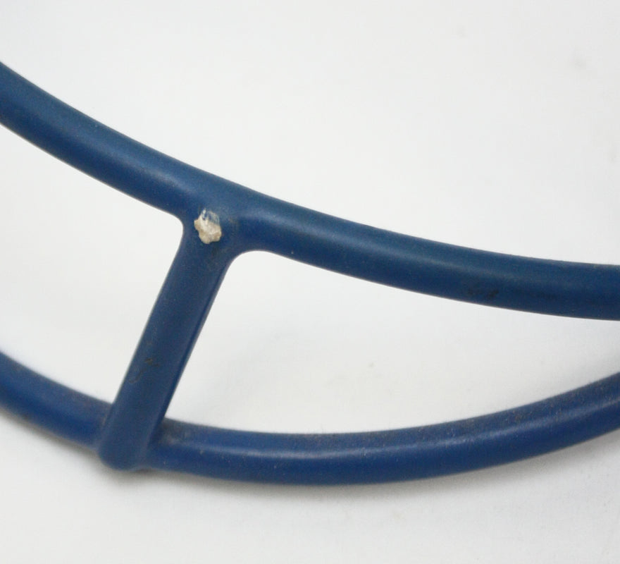 Rare Game Used Vintage 1970ss Riddell OPO Football Helmet Facemask - Royal Blue
