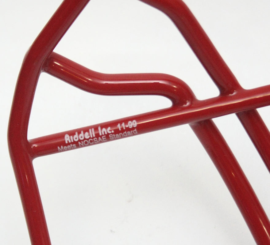 NOS Vintage 1999 Riddell OPO Football Helmet Facemask - Scarlet Red