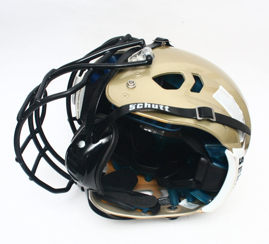 Game Used 2020 Schutt Vengeance PRO Football Helmet - Vegas Gold Metallic Large